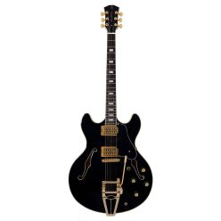   H7T/BK Sire Guitars H Series Larry Carlton electric archtop guitar with tremolo, black