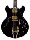 H7T/BK Sire Guitars H Series Larry Carlton electric archtop guitar with tremolo, black