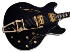 H7T/BK Sire Guitars H Series Larry Carlton electric archtop guitar with tremolo, black