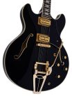 H7T/BK Sire Guitars H Series Larry Carlton electric archtop guitar with tremolo, black