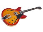 H7T/CS Sire Guitars H Series Larry Carlton electric archtop guitar with tremolo, cherry sunburst