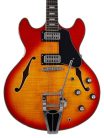 H7T/CS Sire Guitars H Series Larry Carlton electric archtop guitar with tremolo, cherry sunburst