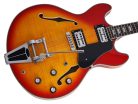 H7T/CS Sire Guitars H Series Larry Carlton electric archtop guitar with tremolo, cherry sunburst