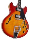 H7T/CS Sire Guitars H Series Larry Carlton electric archtop guitar with tremolo, cherry sunburst