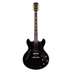   H7V/BK Sire Guitars H Series Larry Carlton electric guitar archtop with P90s black