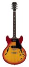 H7V/CS Sire Guitars H Series Larry Carlton electric guitar archtop with P90s cherry sunburst