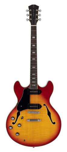 H7VL/CS Sire Guitars H Series Larry Carlton lefty electric guitar archtop with P90s cherry sunburst