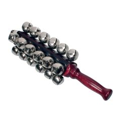   HB-195 Hayman  sleigh bells with wooden handle, 25 bells of 30 mm.