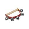 HB-35 Hayman  hand jingle bells, with handle, wood and leather, 5 bells of 25 mm.