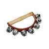 HB-37 Hayman  hand jingle bells, with handle, wood and leather, 7 bells of 25 mm.