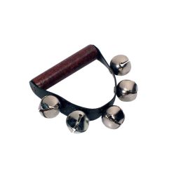   HB-80 Hayman  hand jingle bells, with handle, 5 bells of 30 mm.