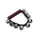 HB-90 Hayman  hand jingle bells, with handle, 9 bells of 30 mm.