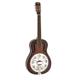   HB12/SB Royall Single Cone 12 fret resonator HOBO, wooden body sunburst finish, with softcase