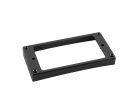 HCS100110BK Boston  humbucker frame, curved bottom slanted top, 10 to 11mm height, black