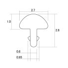 HFS-M2-P24 Hosco Japan  packaged precut stainless-steel fretwire, medium jumbo, 2.70 x 1.00mm crown size, 24 pcs