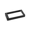 HFS110120BK Boston  humbucker frame, flat bottom slanted top, 11 to 12mm height, black