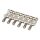 HG105-NI Highwood  contoured vintage S-style bridge saddles 10,50mm string spacing, nickel, set of 6