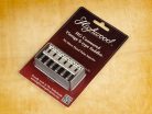 HG105-NI Highwood  contoured vintage S-style bridge saddles 10,50mm string spacing, nickel, set of 6