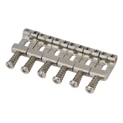   HG108-NIR Highwood  contoured vintage S-style bridge saddles 10,80mm string spacing, nickel RELICED, set of 6