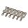 HG108-NIR Highwood  contoured vintage S-style bridge saddles 10,80mm string spacing, nickel RELICED, set of 6