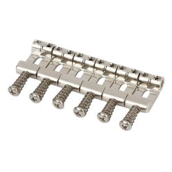   HG112-NI Highwood  contoured vintage S-style bridge saddles 11,20mm string spacing, nickel, set of 6