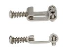 HG112-NIR Highwood  contoured vintage S-style bridge saddles 11,20mm string spacing, nickel RELICED, set of 6