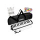 Cascha Melodica Schwarz HH 2061 – 32 Tasten, robustes hygienisches Kunststoffgehäuse, inkl. Tasche, Mundstück, Schlauch, Handschlaufe, Sticker, Anleitung