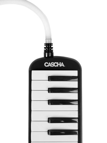 Cascha Melodica neagră HH 2061 – 32 clape, corp robust din plastic igienic, include husă, muștiuc, tub, curea de mână, stickere colorate, manual