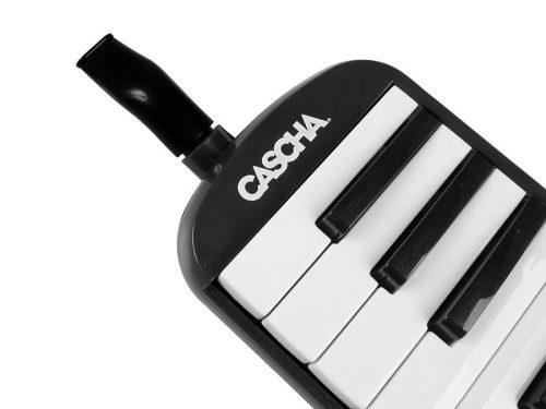 Cascha Melodica neagră HH 2061 – 32 clape, corp robust din plastic igienic, include husă, muștiuc, tub, curea de mână, stickere colorate, manual