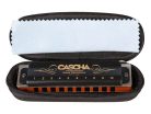 HH 2160 Cascha  professional blues harmonica in G, incl. case and cleaning cloth