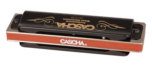 Cascha HH 2160 Професионална Блус Хармоника в Сол – 10-дупкова диатонична, месингови езичета, с мек калъф и кърпа за почистване
