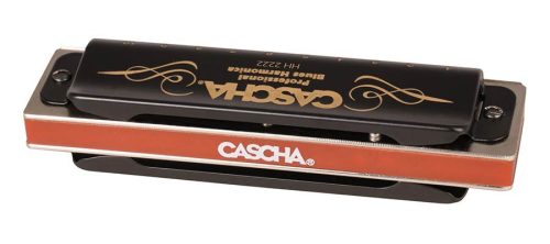Cascha HH 2222 Професионална Блус Хармоника в Си бемол – 10-дупкова диатонична, месингови езичета, с мек калъф и кърпа за почистване
