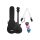 HH 2258 Cascha  carbon fiber concert ukelele with softcase, strap and 3 picks, black