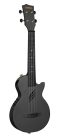 HH 2258E Cascha  carbon fiber concert ukelele with pickup system, softcase, strap and 3 picks, black