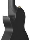 HH 2258E Cascha  carbon fiber concert ukelele with pickup system, softcase, strap and 3 picks, black