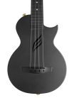 HH 2258 Cascha  carbon fiber concert ukelele with softcase, strap and 3 picks, black