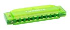 HH 2274 Cascha  fun blues harmonica green, incl. hard case and flyer