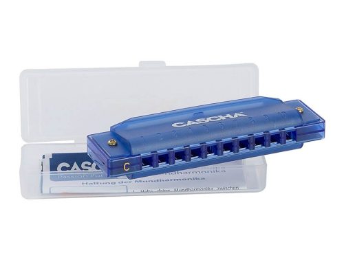 HH 2275 Cascha  fun blues harmonica blue, incl. hard case and flyer