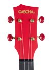 HH 2280 Cascha  carbon fiber concert ukelele with softcase, strap and 3 picks, red