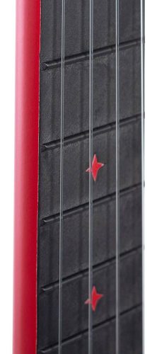 HH 2280 Cascha  carbon fiber concert ukelele with softcase, strap and 3 picks, red