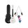 HH 2286 Cascha  carbon fiber concert ukelele with softcase, strap and 3 picks, white