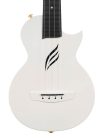 HH 2286 Cascha  carbon fiber concert ukelele with softcase, strap and 3 picks, white