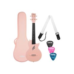   HH 2288 Cascha  carbon fiber concert ukelele with softcase, strap and 3 picks, pink