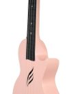 HH 2288 Cascha  carbon fiber concert ukelele with softcase, strap and 3 picks, pink