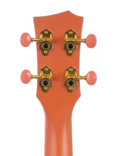 HH 2289 Cascha  carbon fiber concert ukelele with softcase, strap and 3 picks, orange