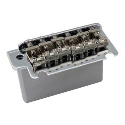   HK-02CS/SB Hosco Japan  two-point synchronized tremolo bridge, stamped steel saddles, steel block, chrome