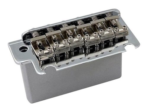 HK-02CS/SB Hosco Japan  two-point synchronized tremolo bridge, stamped steel saddles, steel block, chrome