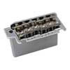 HK-02CS/SB Hosco Japan  two-point synchronized tremolo bridge, stamped steel saddles, steel block, chrome