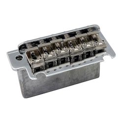   HK-02CS Hosco Japan  two-point synchronized tremolo bridge, stamped steel saddles, zinc block, chrome