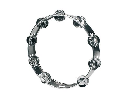 HLM-1018 Hayman  tambourine, no drum head, chrome plated metal, 10", 18 zils